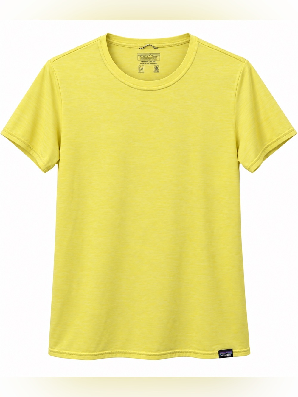 PATAGONIA Capilene Cool Daily Tee Yellow Shirt Top Sz M Women’s